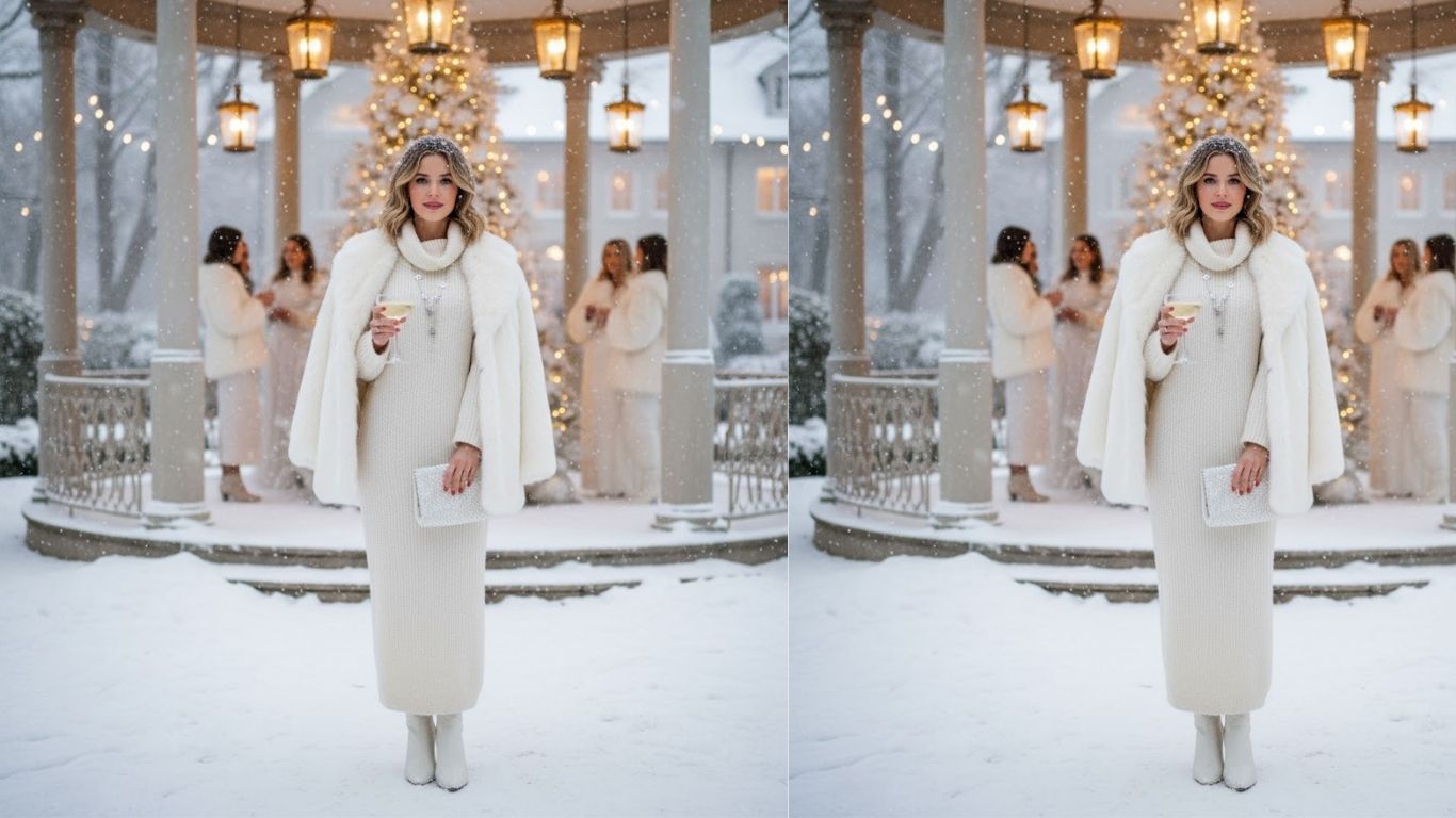 15 Winter White Party Outfit Ideas: Elegant, Chic, and Snow-Kissed Styles
