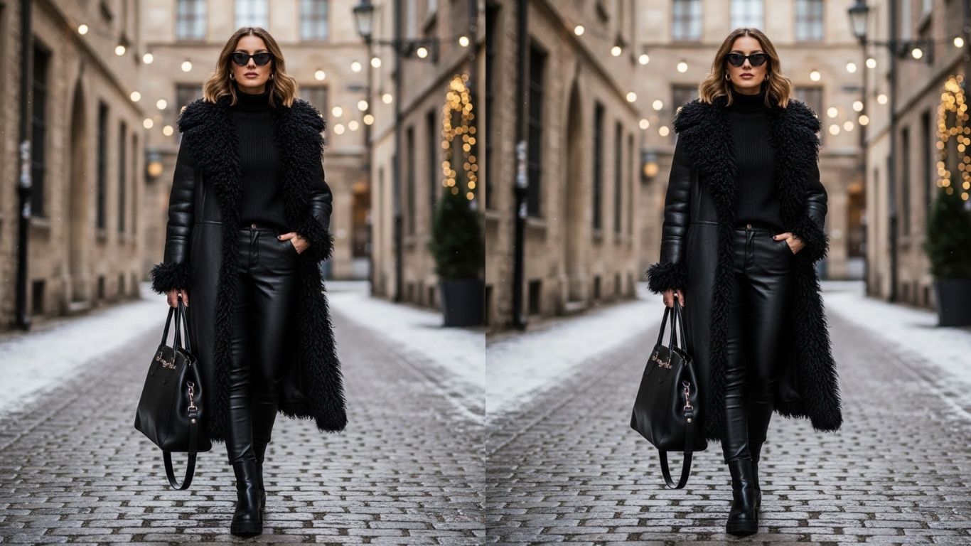 15 Black Afghan Coat Outfit Ideas for Effortless Winter Style