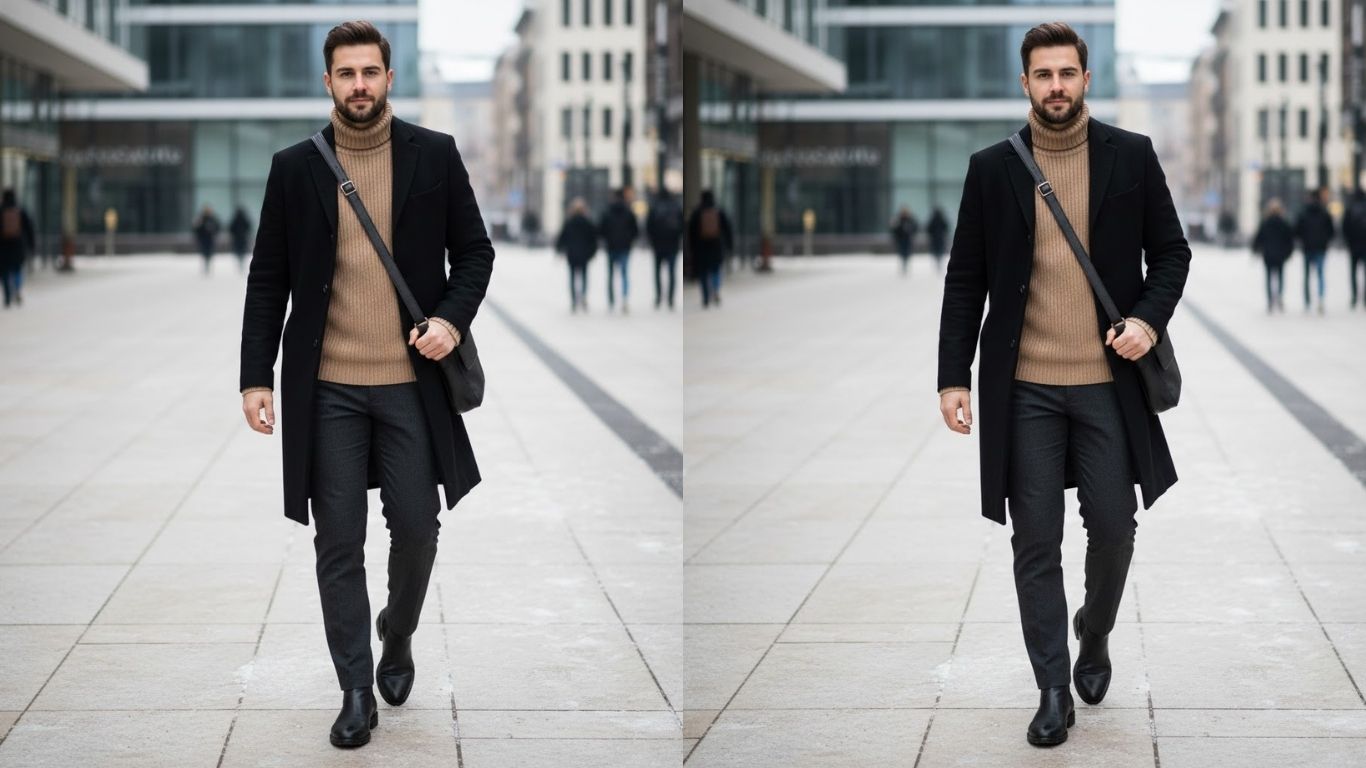 15 Black Coat Outfit Ideas for Men for Timeless Modern Style