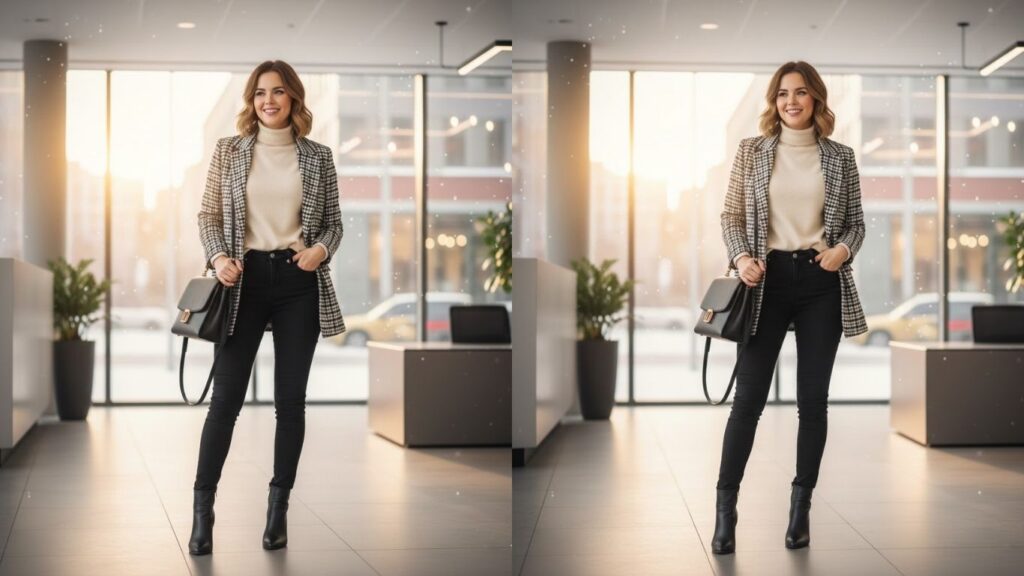 15 Black Jeans Office Outfit Winter Ideas