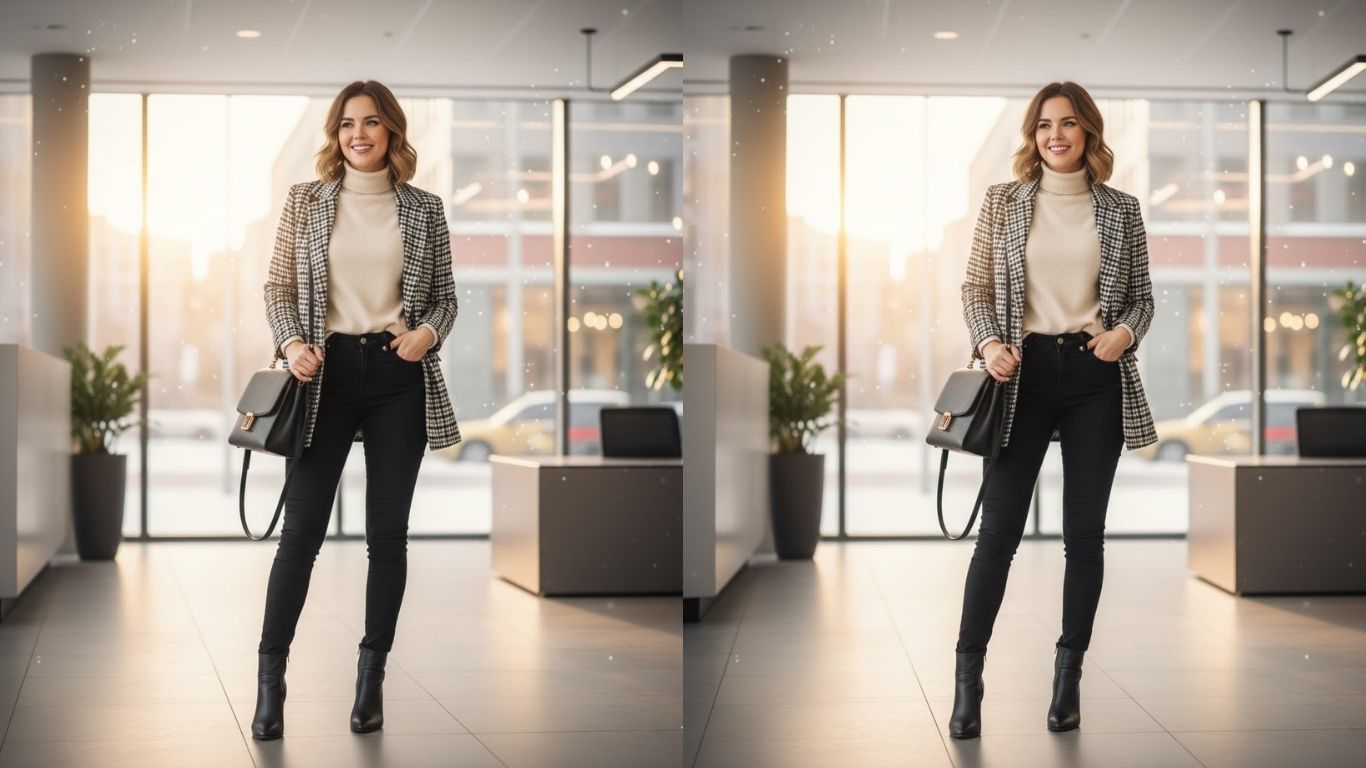 15 Black Jeans Office Outfit Winter Ideas for Stylish Work Looks