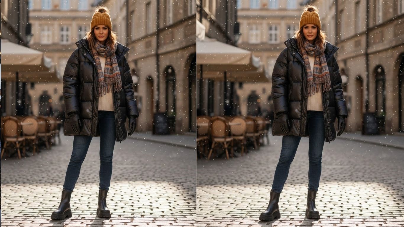 15 Black Puffer Coat Outfit Ideas for Warm and Stylish Winter Days