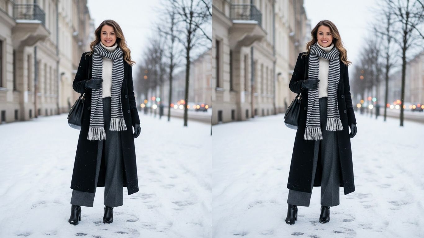 15 Black Wool Coat Outfits for Timeless Winter Style