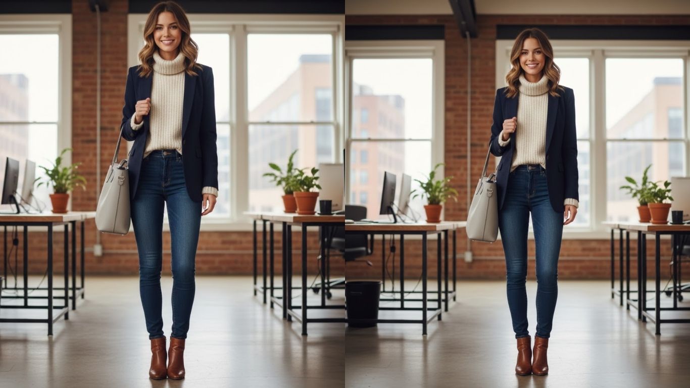15 Casual Office Outfit Winter Ideas for Everyday Work Style