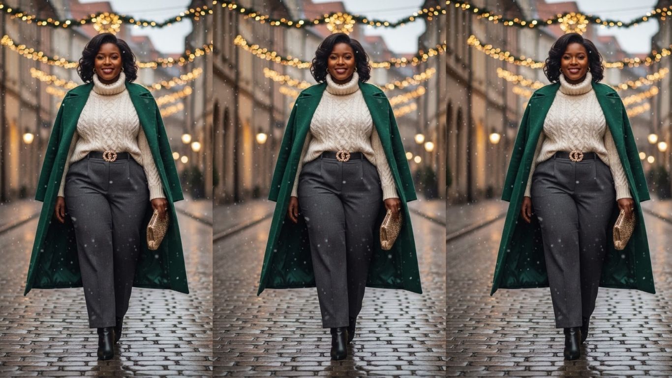15 Elegant & Cozy Winter Style Ideas for Plus Size Black Women