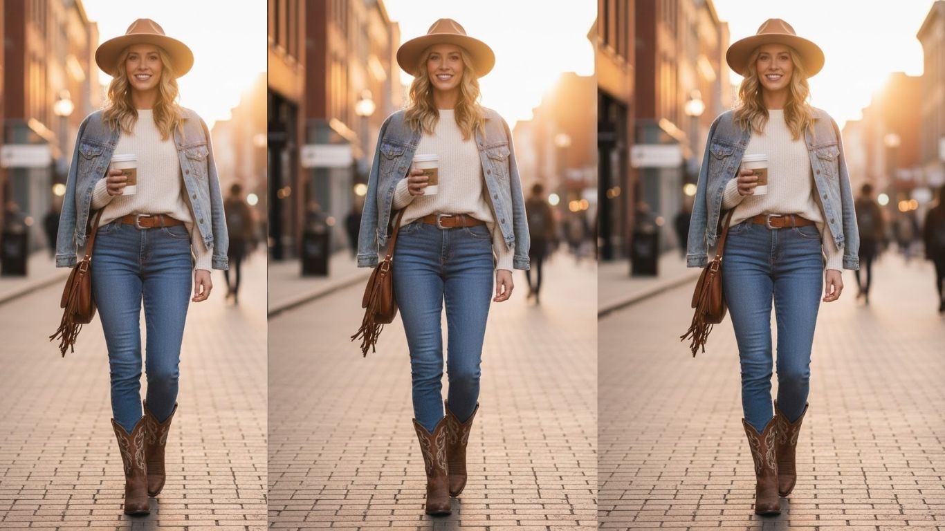 15 Jeans & Cowboy Boots Outfit Ideas for Effortless Everyday Style