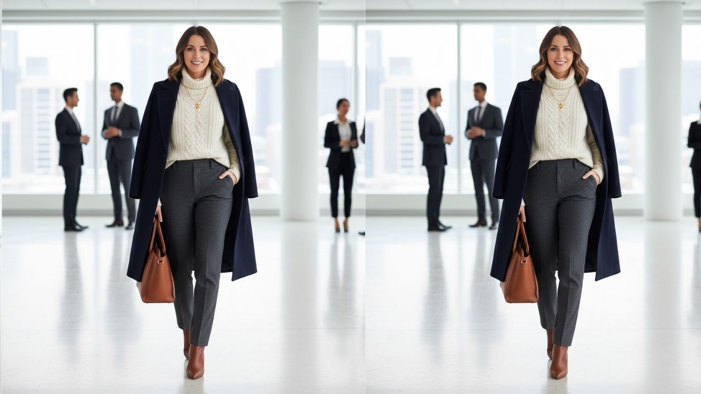 15 Monday Winter Outfit for Work: Warm & Professional Looks