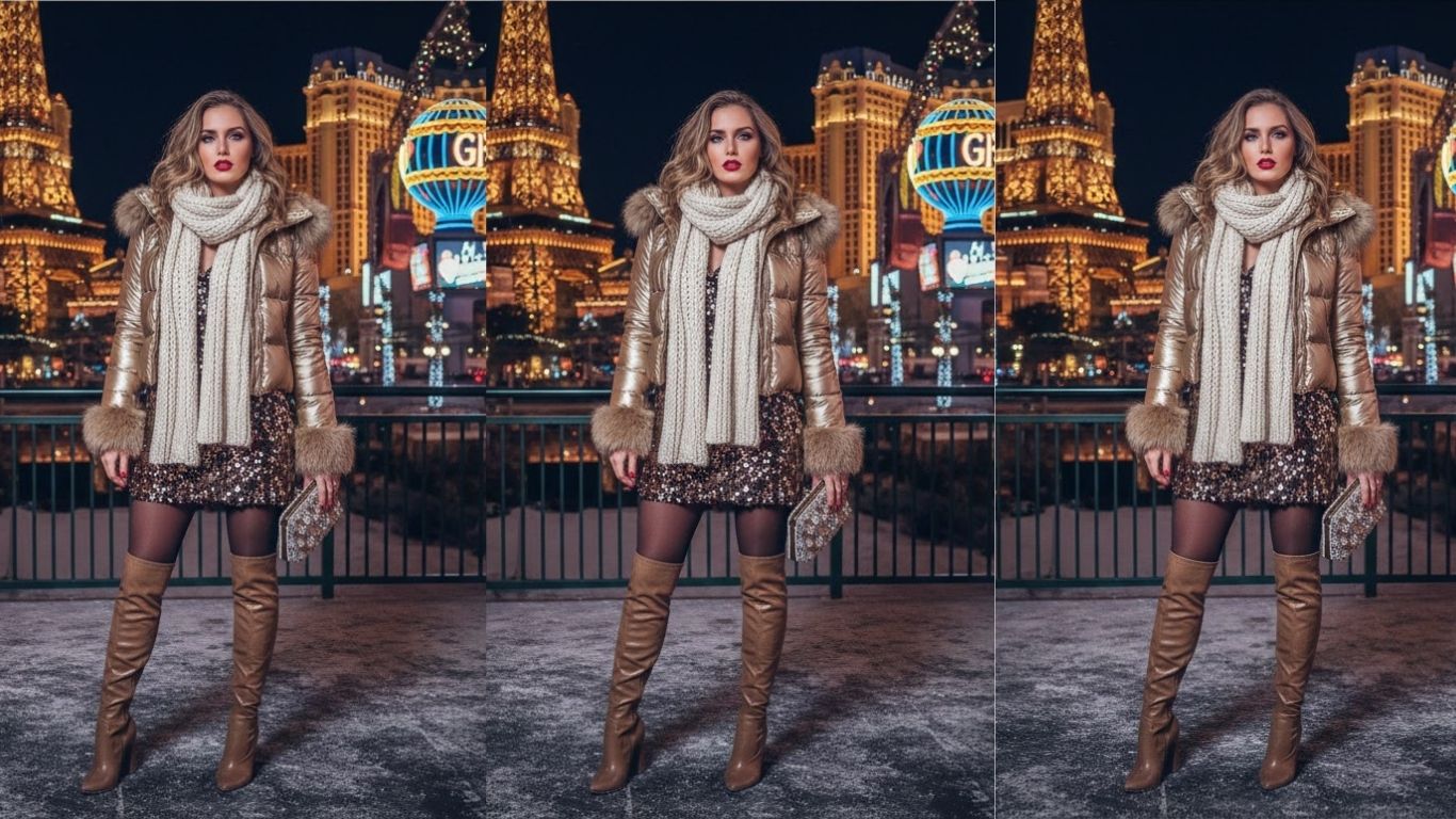 15 Plus Size Vegas Winter Outfits for Trendy Cold-Season Trips