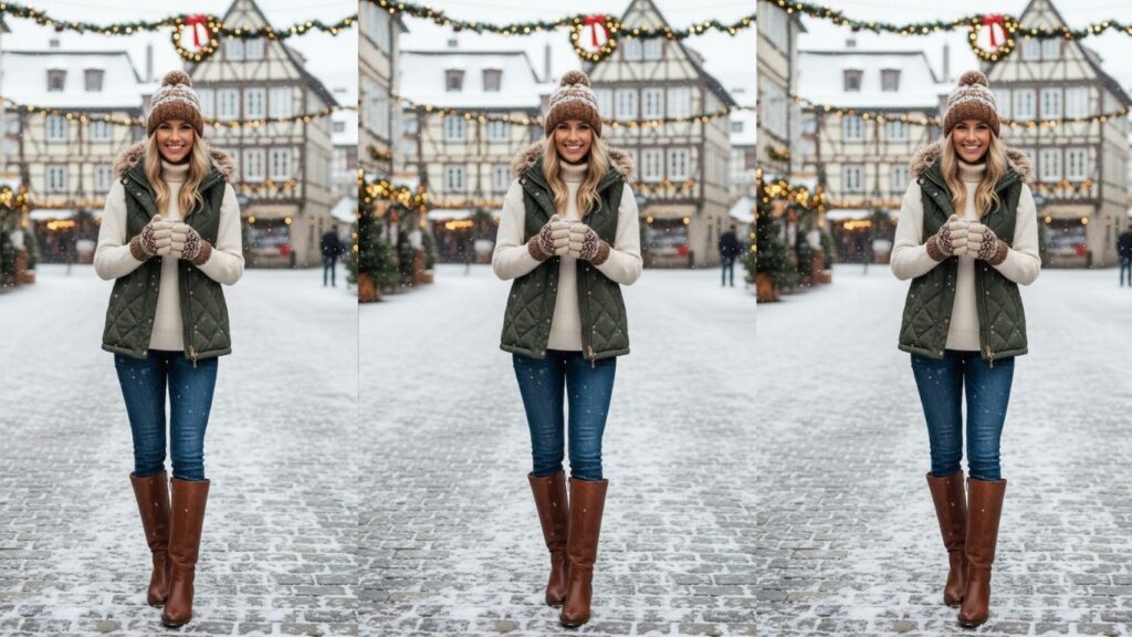 15 Plus Size Vest Outfits Winter Stylish