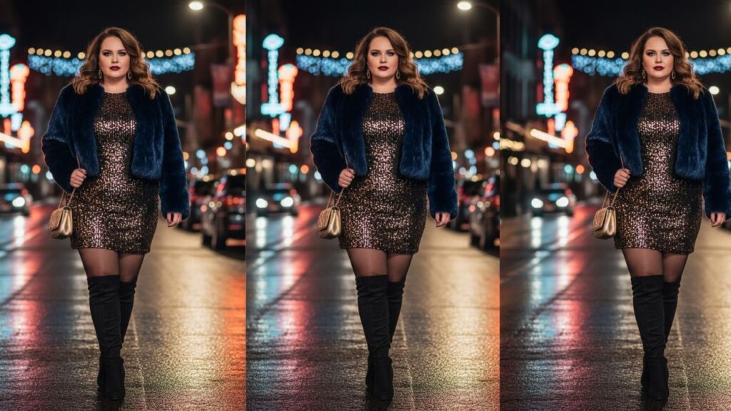 15 Plus Size Winter Club Outfits