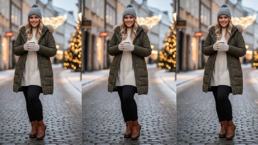 15 Plus Size Winter Legging Outfits 