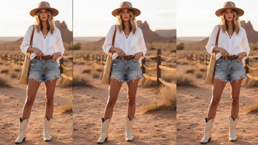 15 Short Cowboy Boots Outfit Ideas 