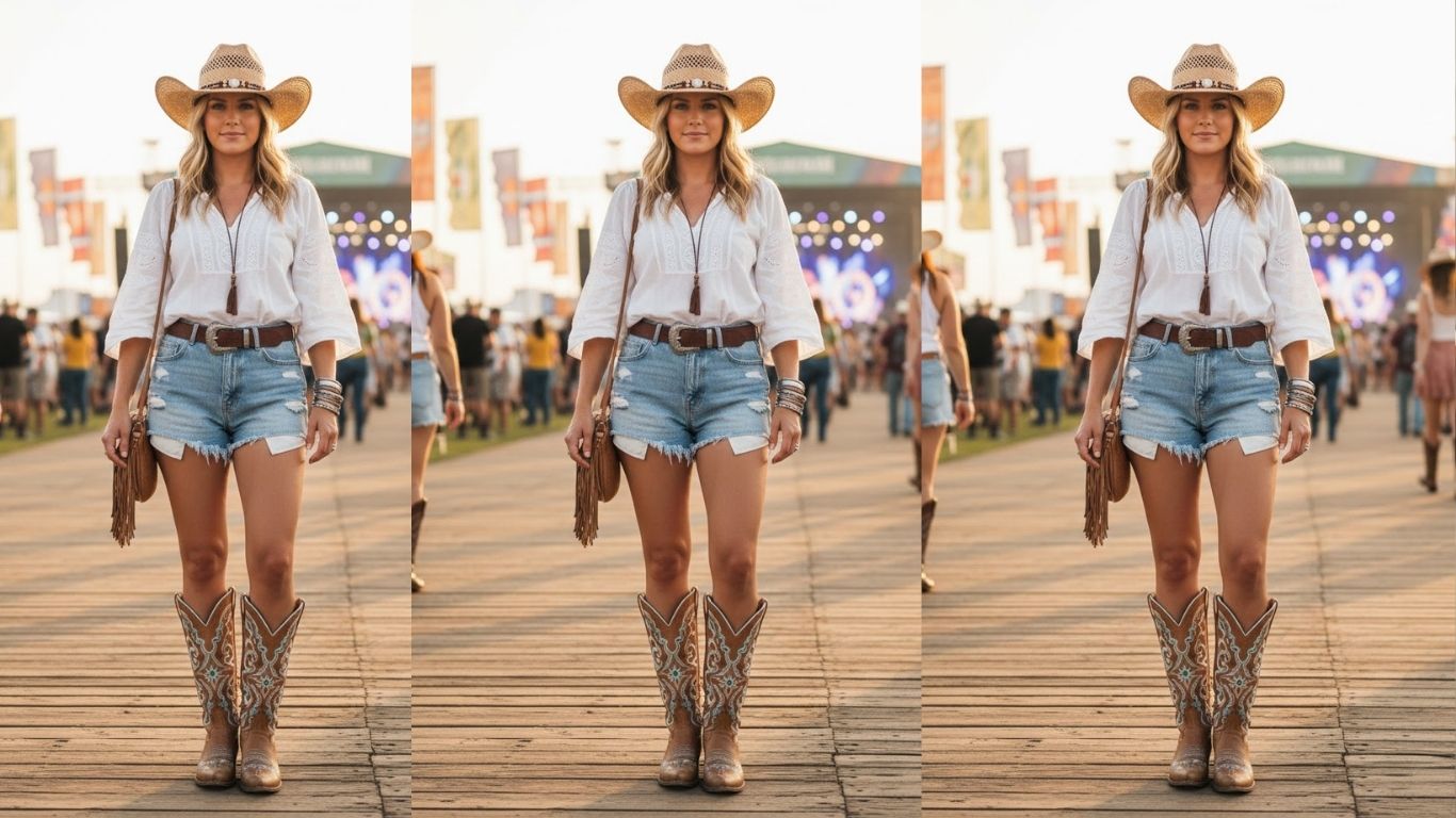15 Stylish Cowboy Boots & Shorts Outfits for Modern Trend Lovers