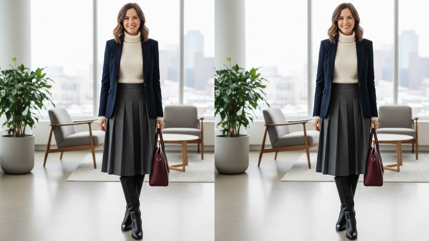 15 Winter Office Skirt Outfit Ideas for Chic and Professional Looks