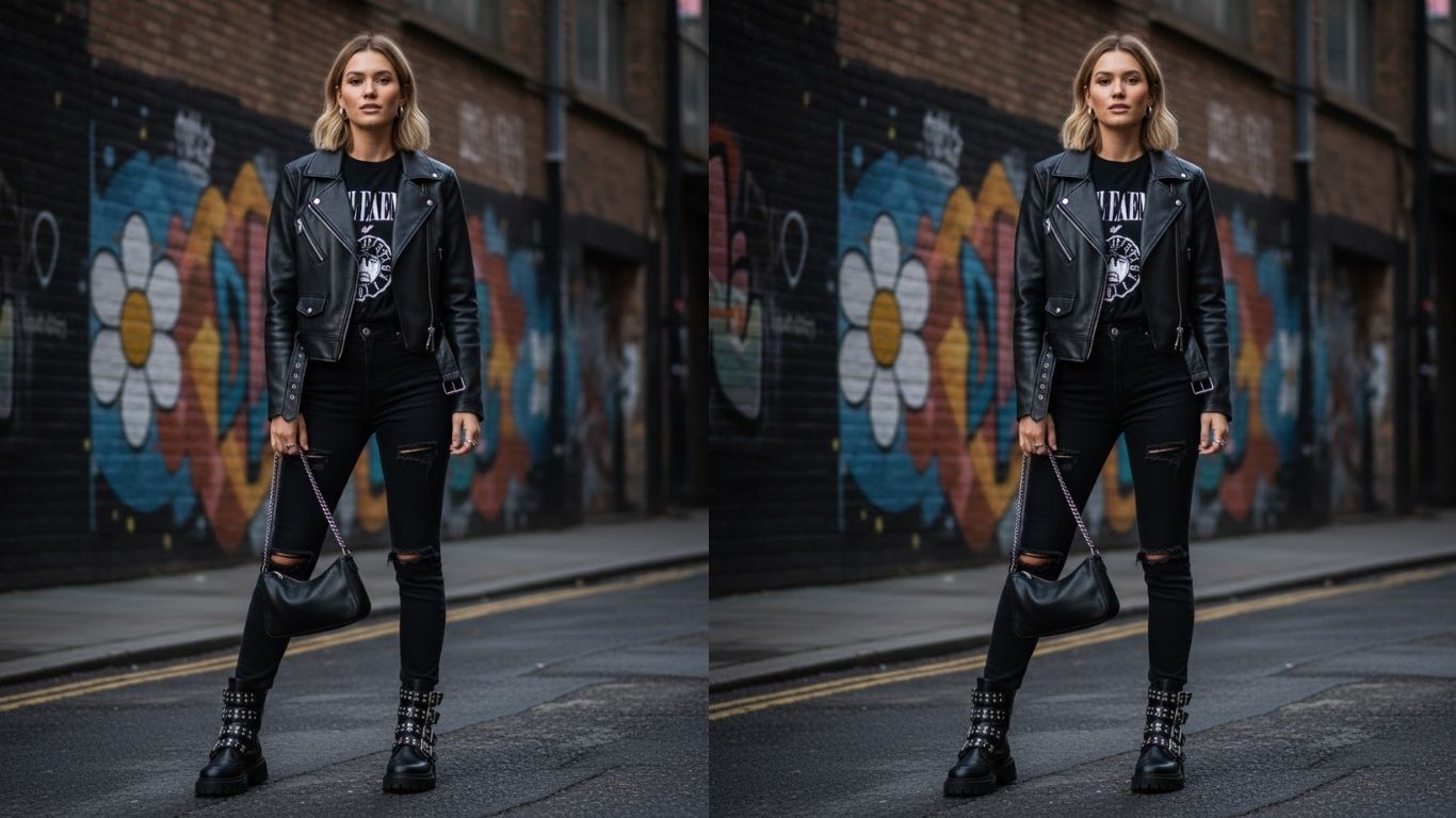 15 Ankle Biker Boots Outfit Ideas for Edgy, Confident Style