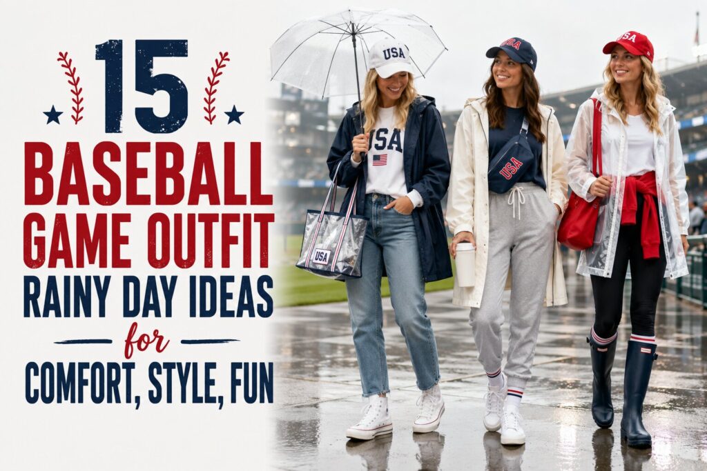 15 Baseball Game Outfit Rainy Day Ideas