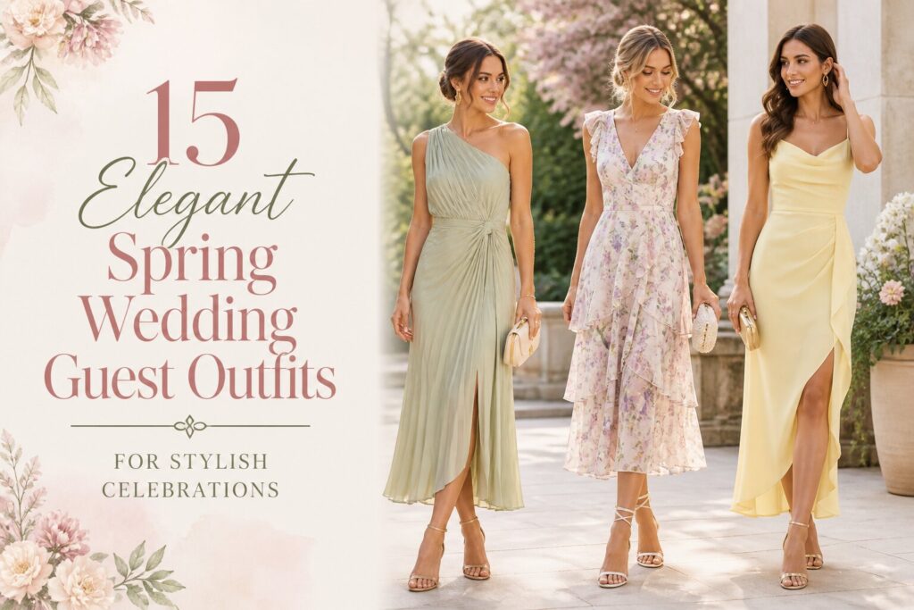 15 Elegant Spring Wedding Guest Outfits