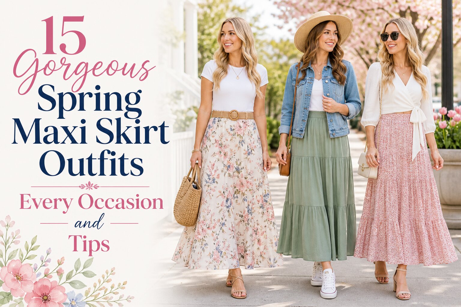 15 Gorgeous Spring Maxi Skirt Outfits Every Occasion and Tips