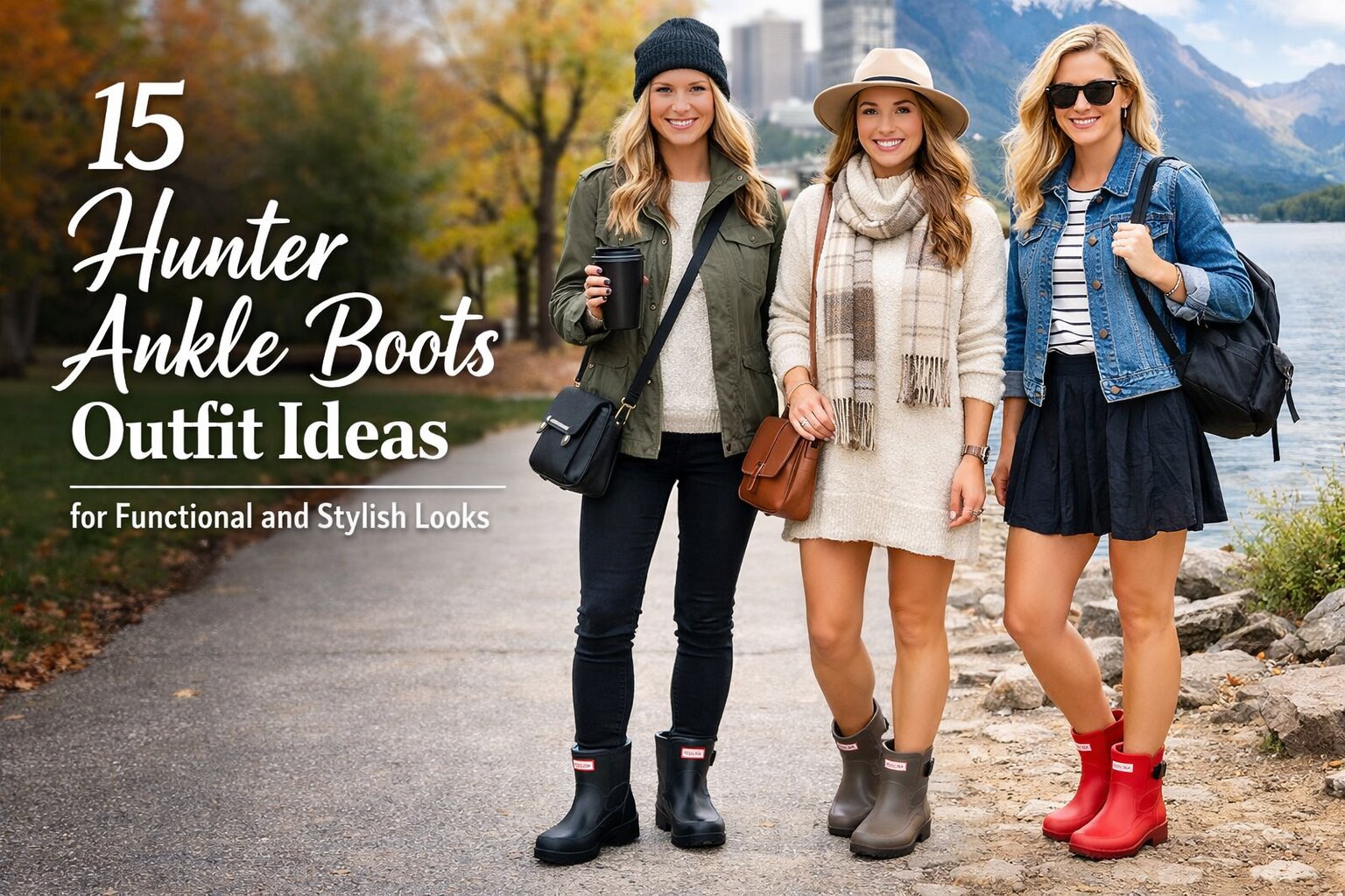 15 Hunter Ankle Boots Outfit Ideas for Functional and Stylish Looks