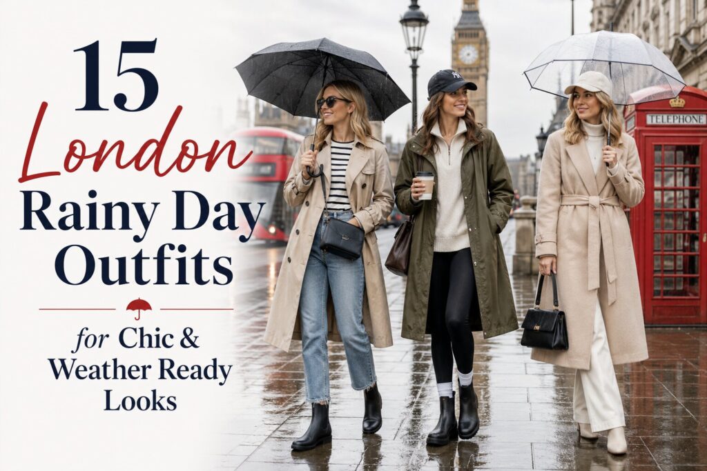 15 London Rainy Day Outfits
