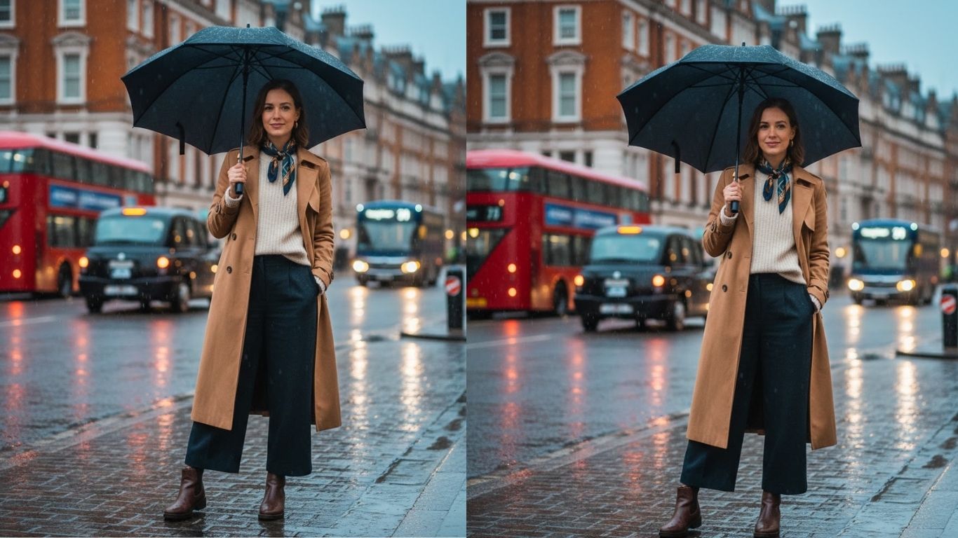 15 London Rainy Day Outfits for Chic & Weather Ready Looks