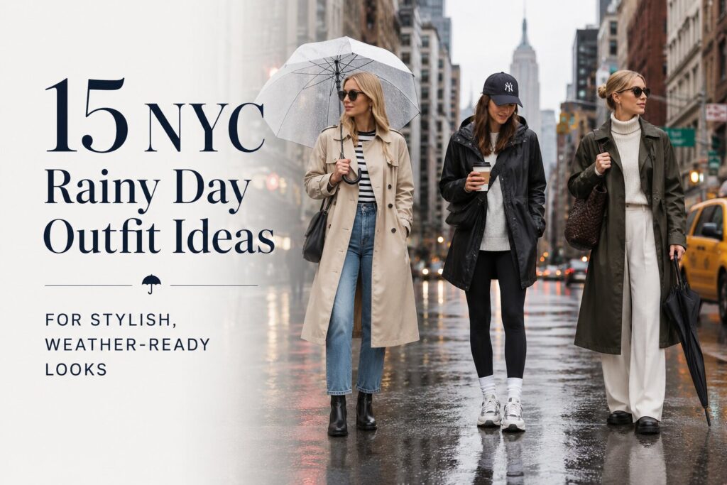 15 NYC Rainy Day Outfit Ideas