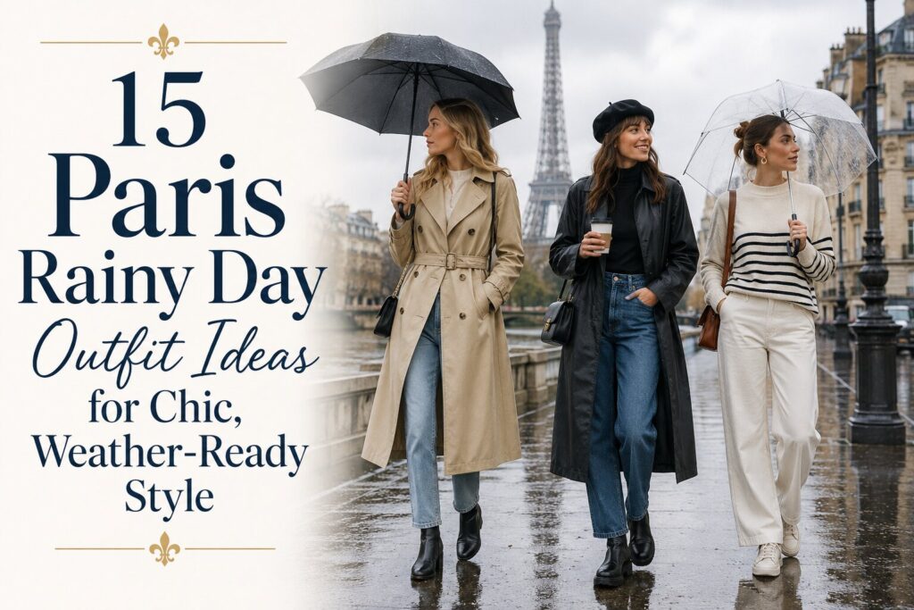 15 Paris Rainy Day Outfit Ideas