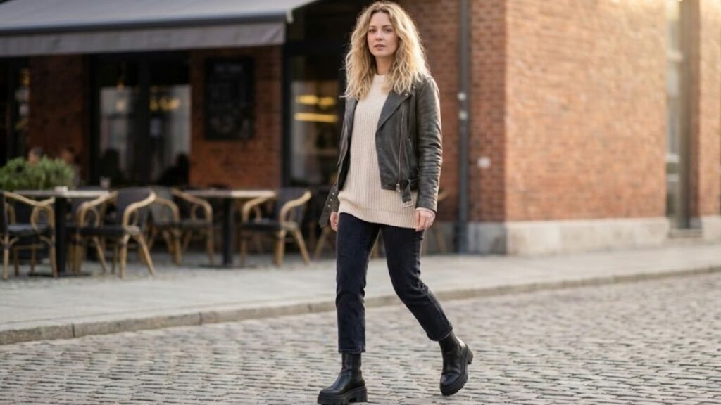 15 Platform Ankle Boots Outfit Ideas