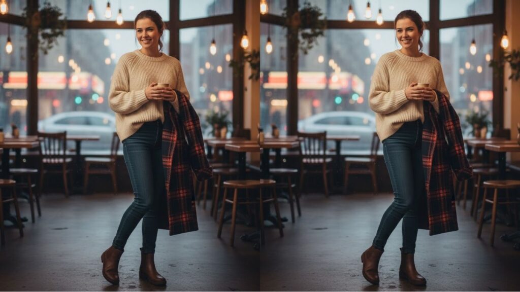15 Rainy Day Coffee Shop Outfit Ideas