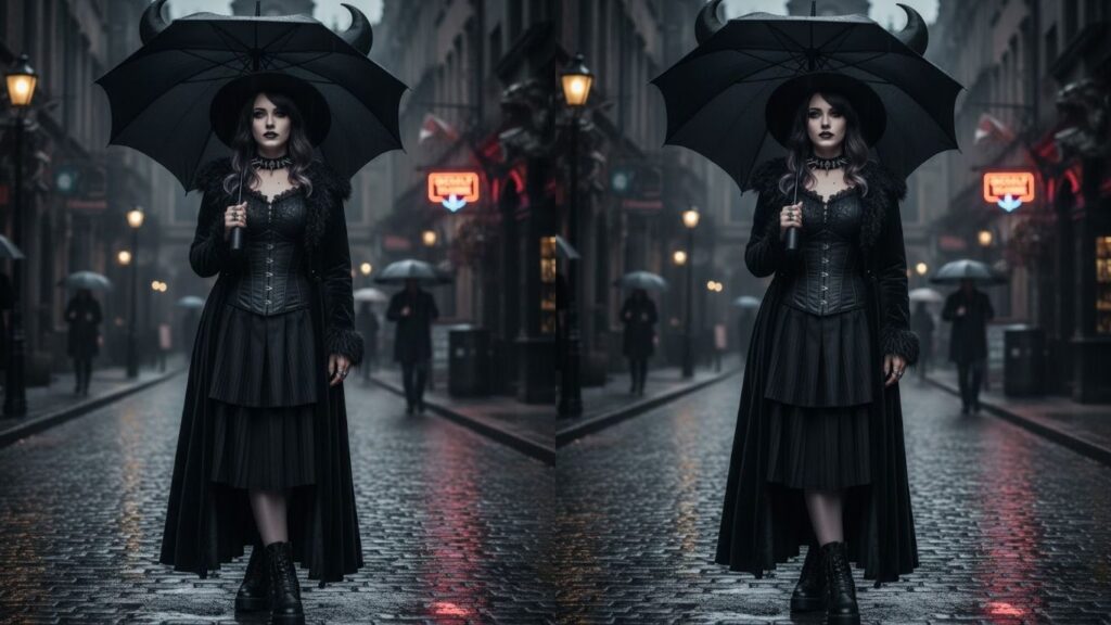 15 Rainy Day Goth Outfit Ideas 