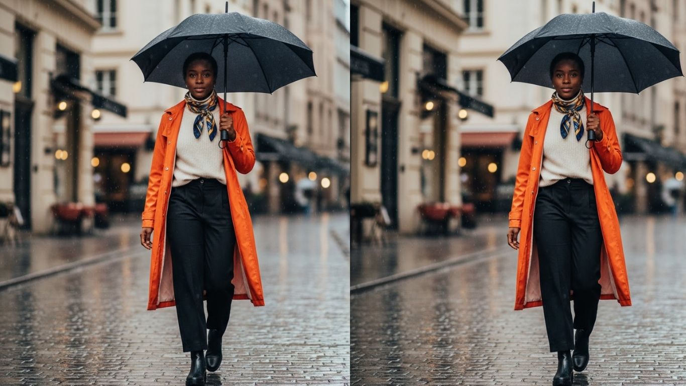 15 Rainy Day Outfits for Black Women That Are Chic & Ready Today