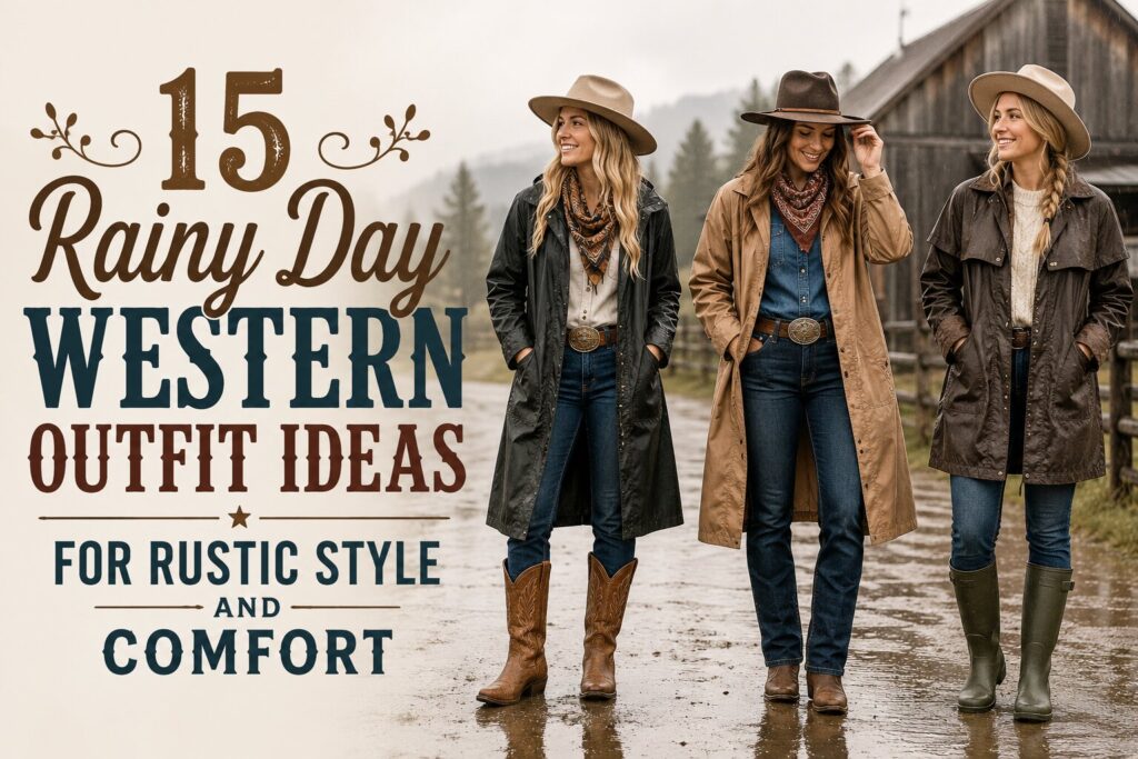 15 Rainy Day Western Outfit Ideas