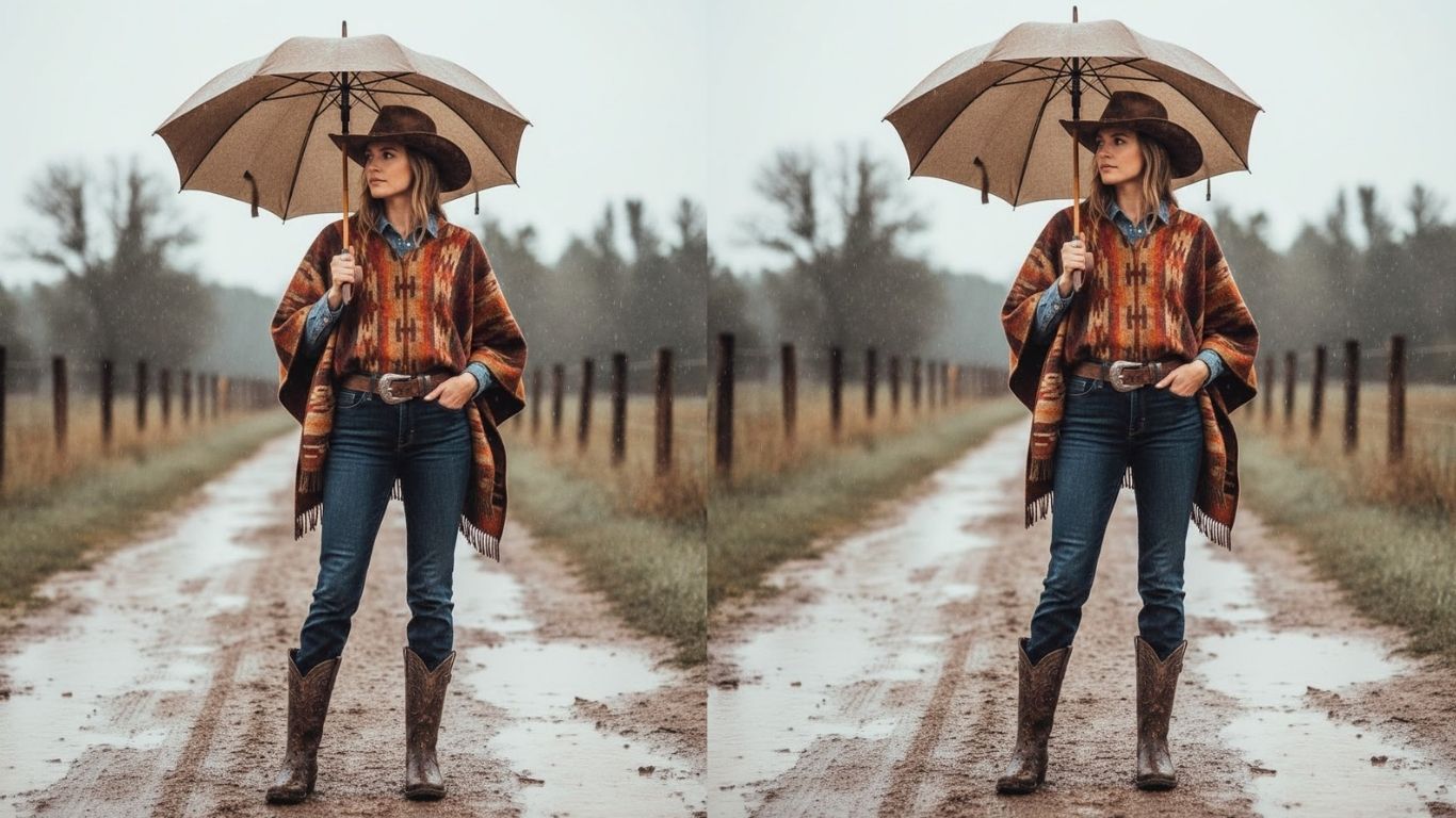 15 Rainy Day Western Outfit Ideas for Rustic Style and Comfort