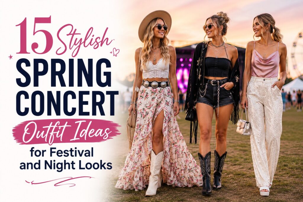15 Stylish Spring Concert Outfit Ideas