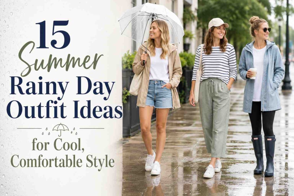 15 Summer Rainy Day Outfit Ideas