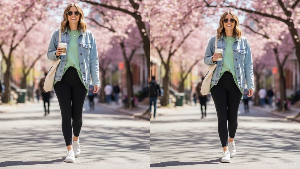 15 Black Leggings Outfit Spring Ideas 