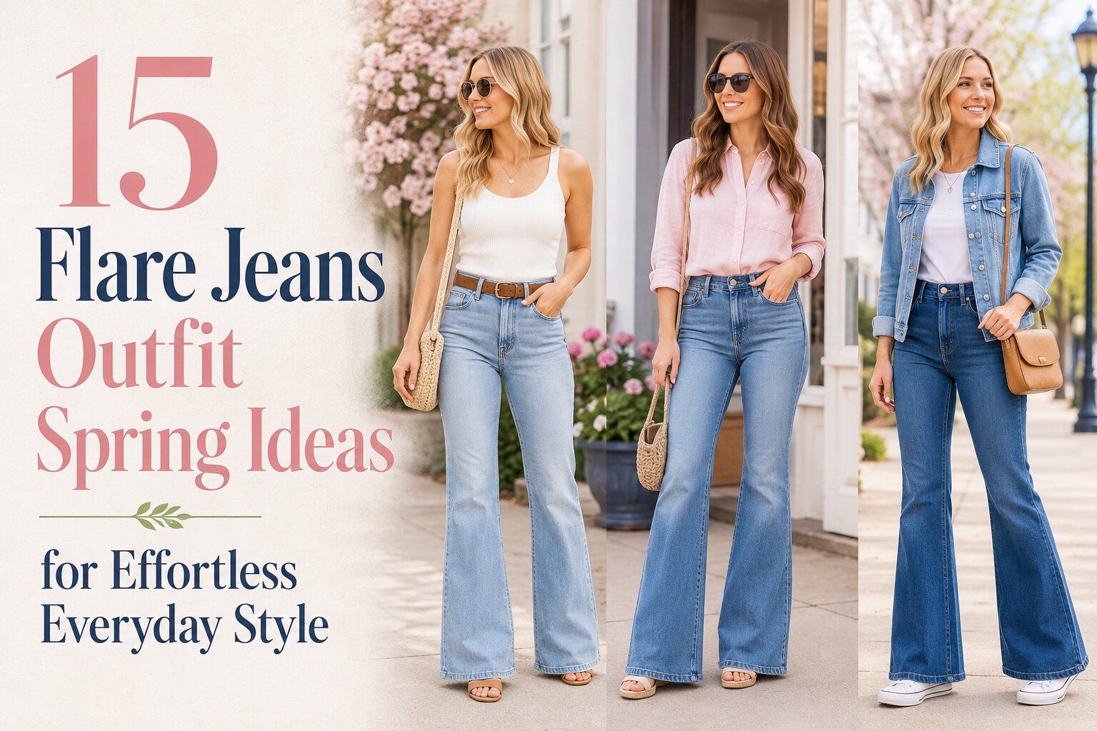 15 Flare Jeans Outfit Spring Ideas for Effortless Everyday Style