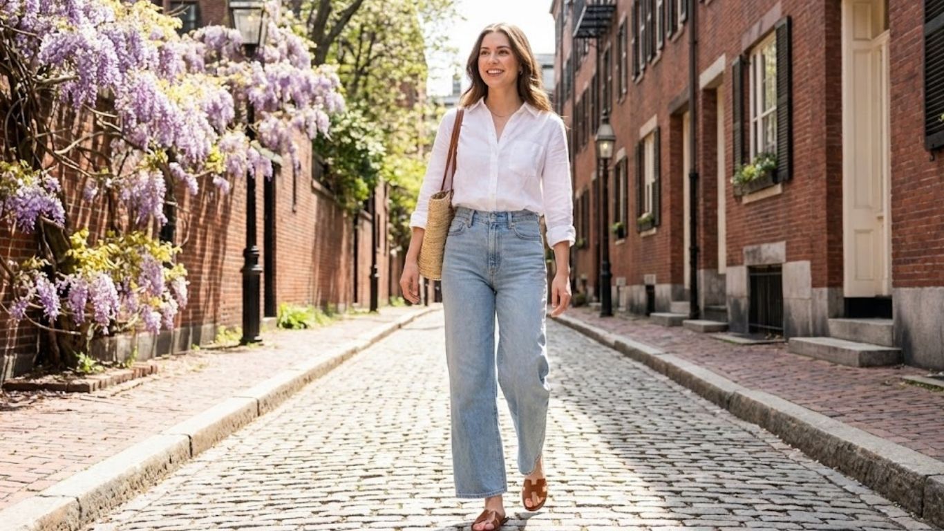 15 Wide Leg Jeans Outfit Spring Looks for Effortless Style