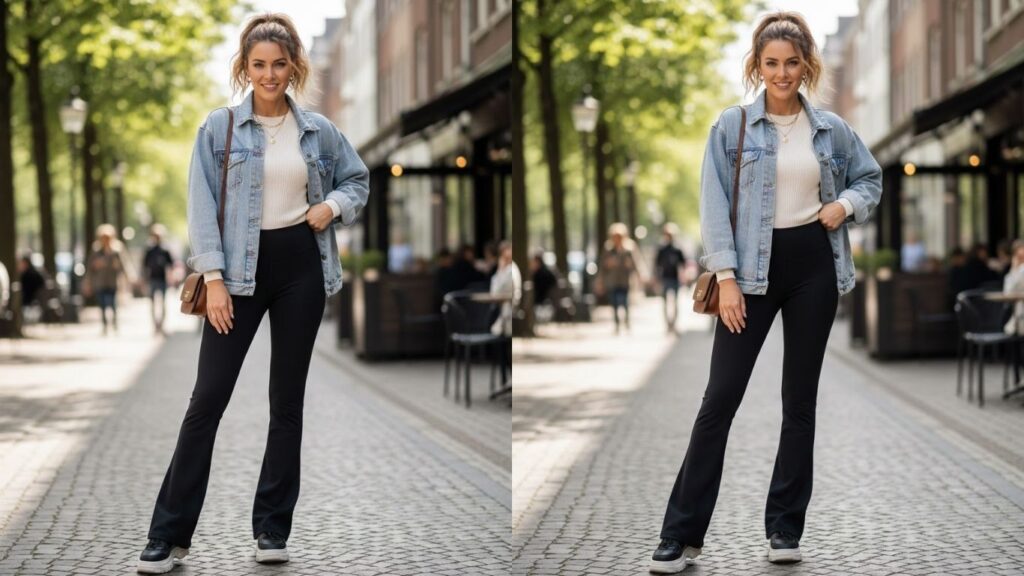 What to Wear With Flare Leggings: 