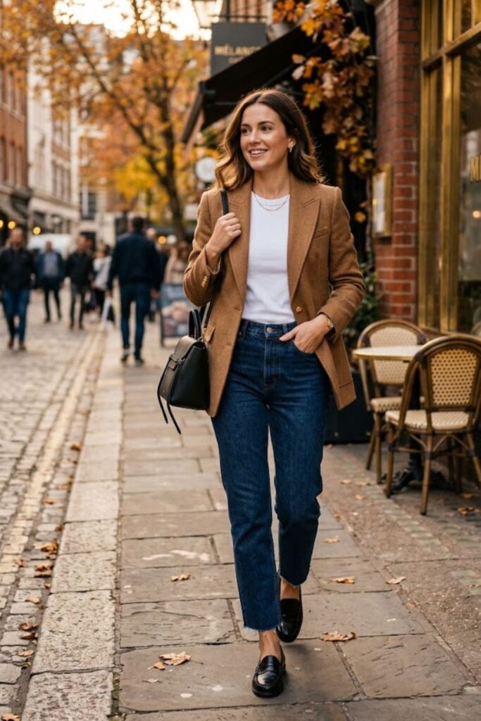 Blazer with Jeans and Tee