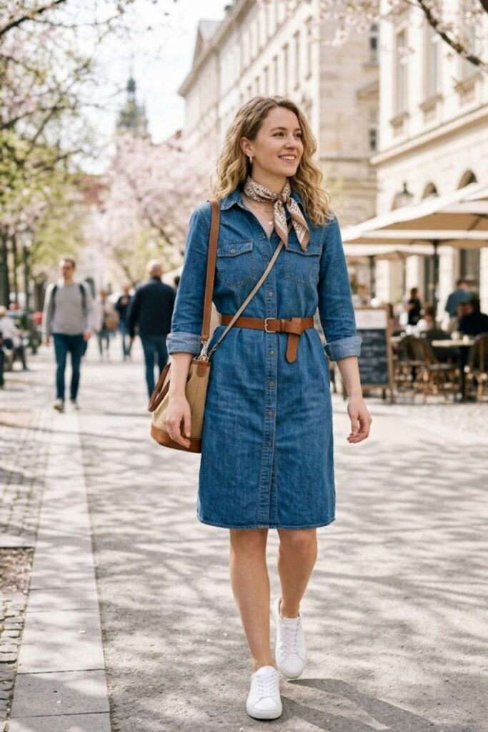 Button-Up Shirt Dress