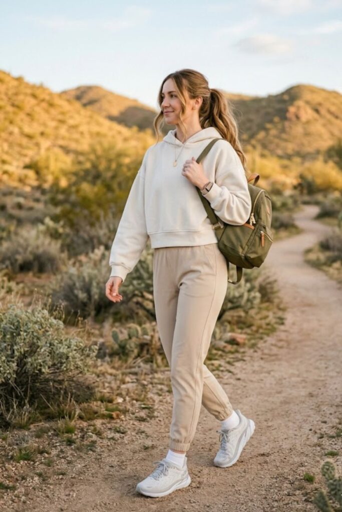 Cropped Hoodie with Jogger Pants