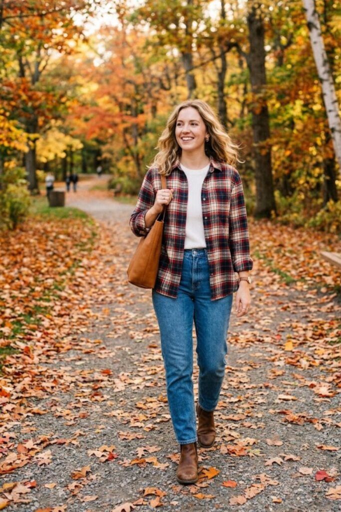 Flannel Shirt with Jeans