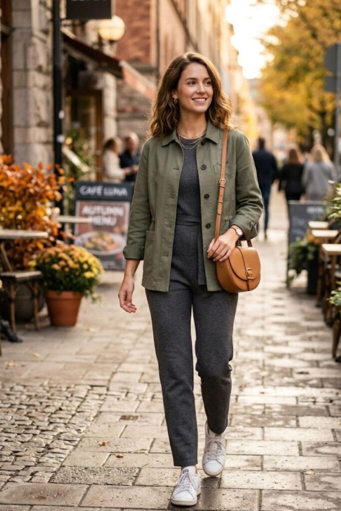 Jumpsuit with Light Jacket