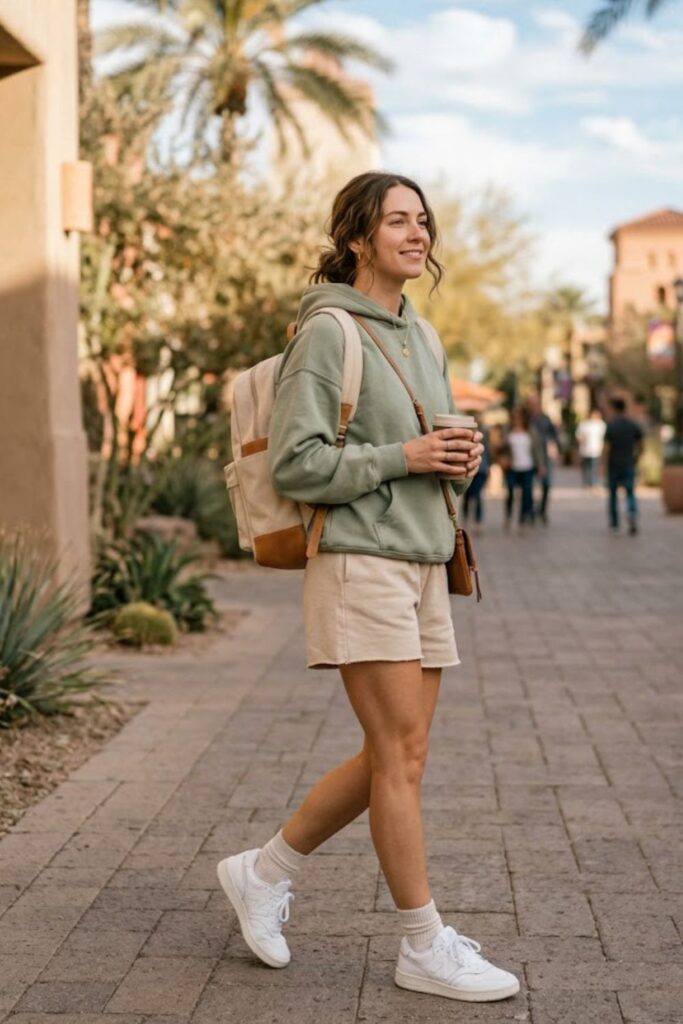 Lightweight Hoodie with Shorts