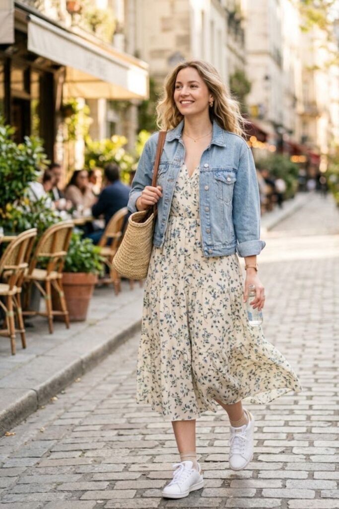 Lightweight Jacket with Dress