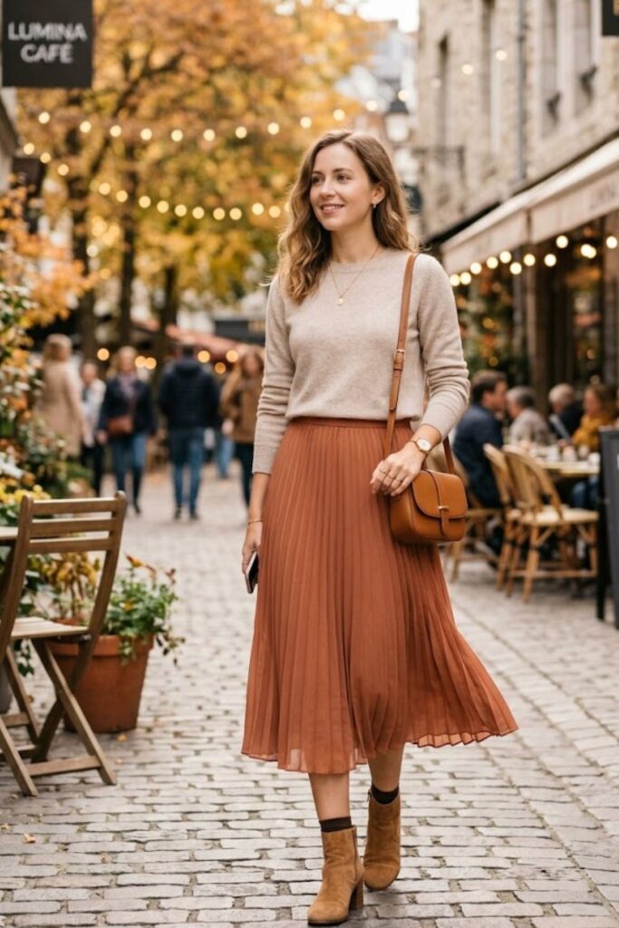 Lightweight Sweater with Skirt
