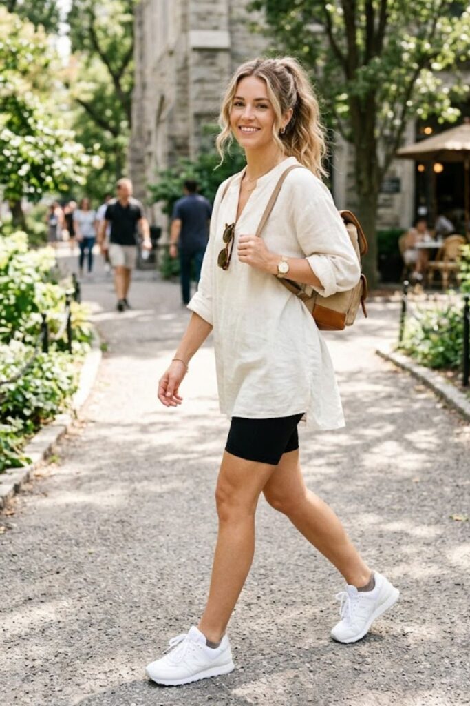 Lightweight Tunic with Bike Shorts