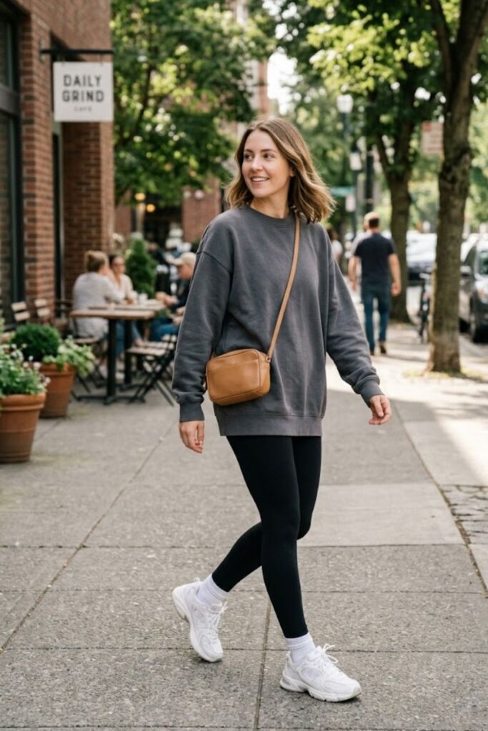 Oversized Shirt with Leggings