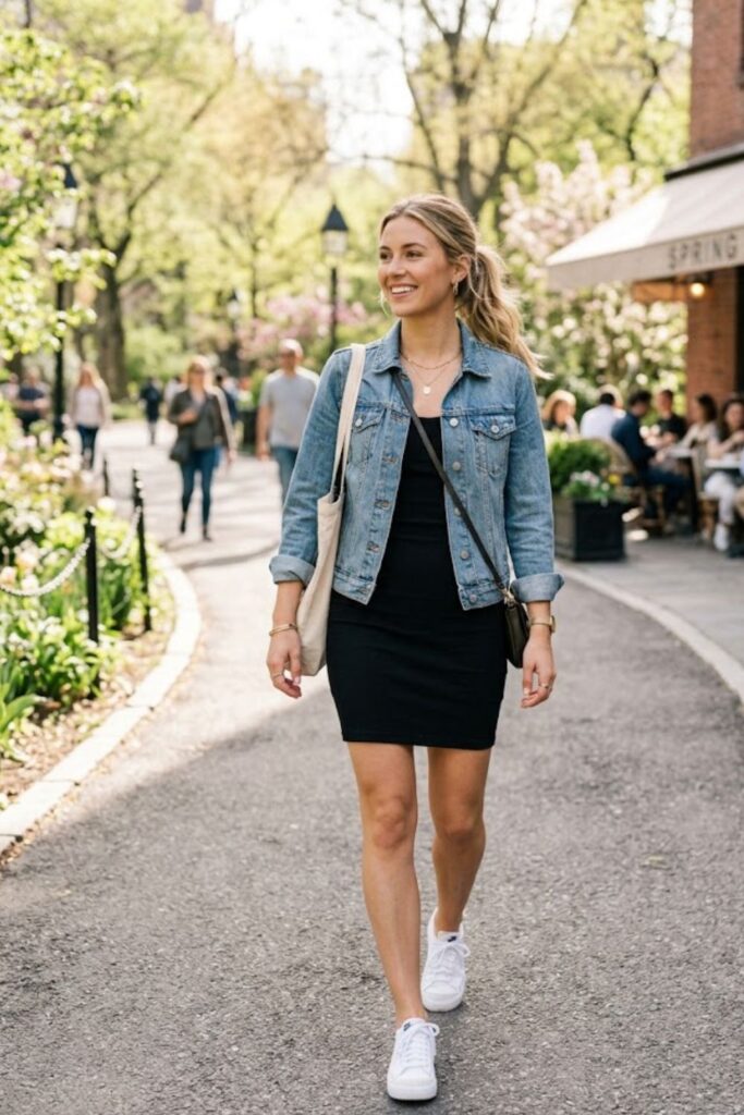 Tank Dress with Sneakers